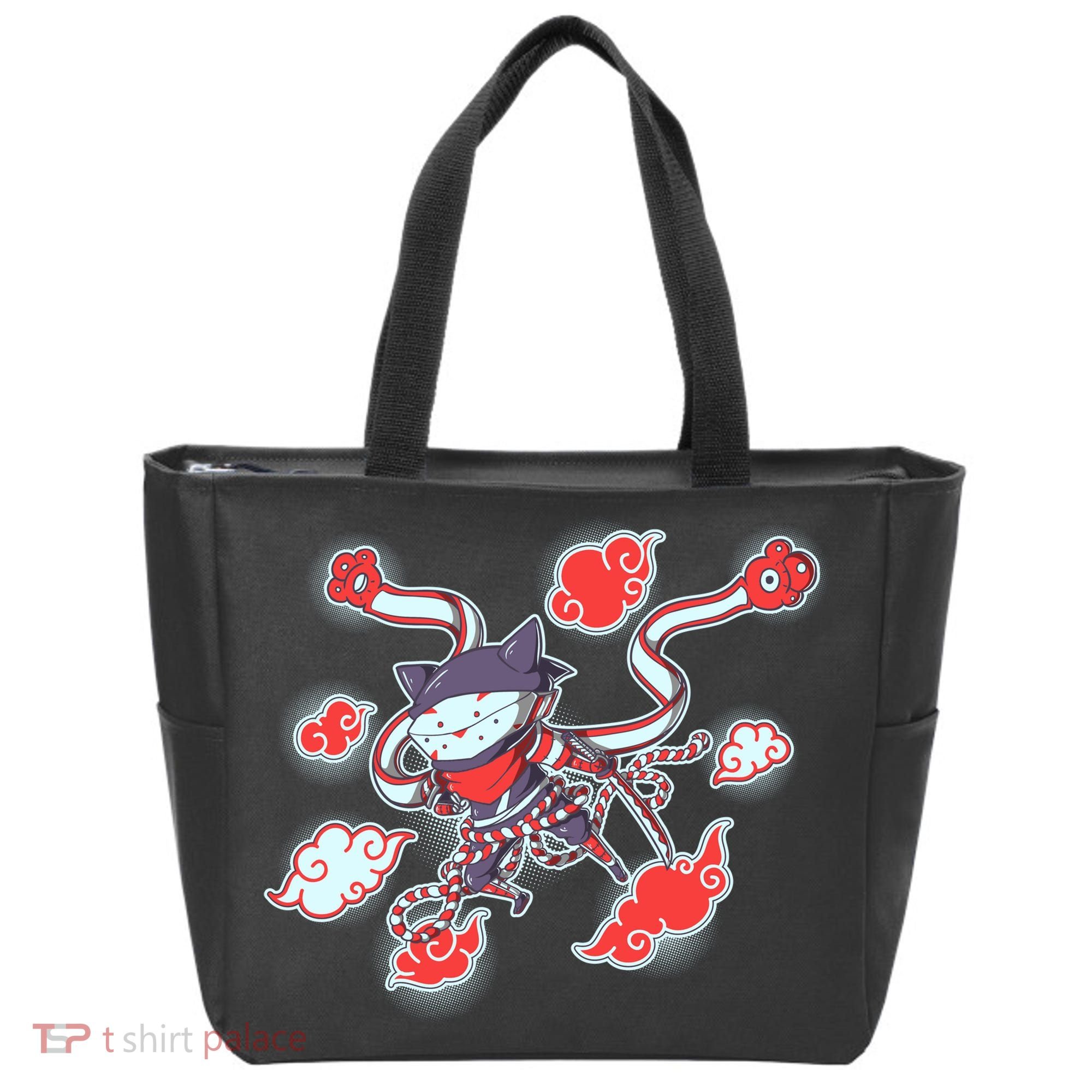 Japanese Anime Ninja Shinobi Cat Tote Bag