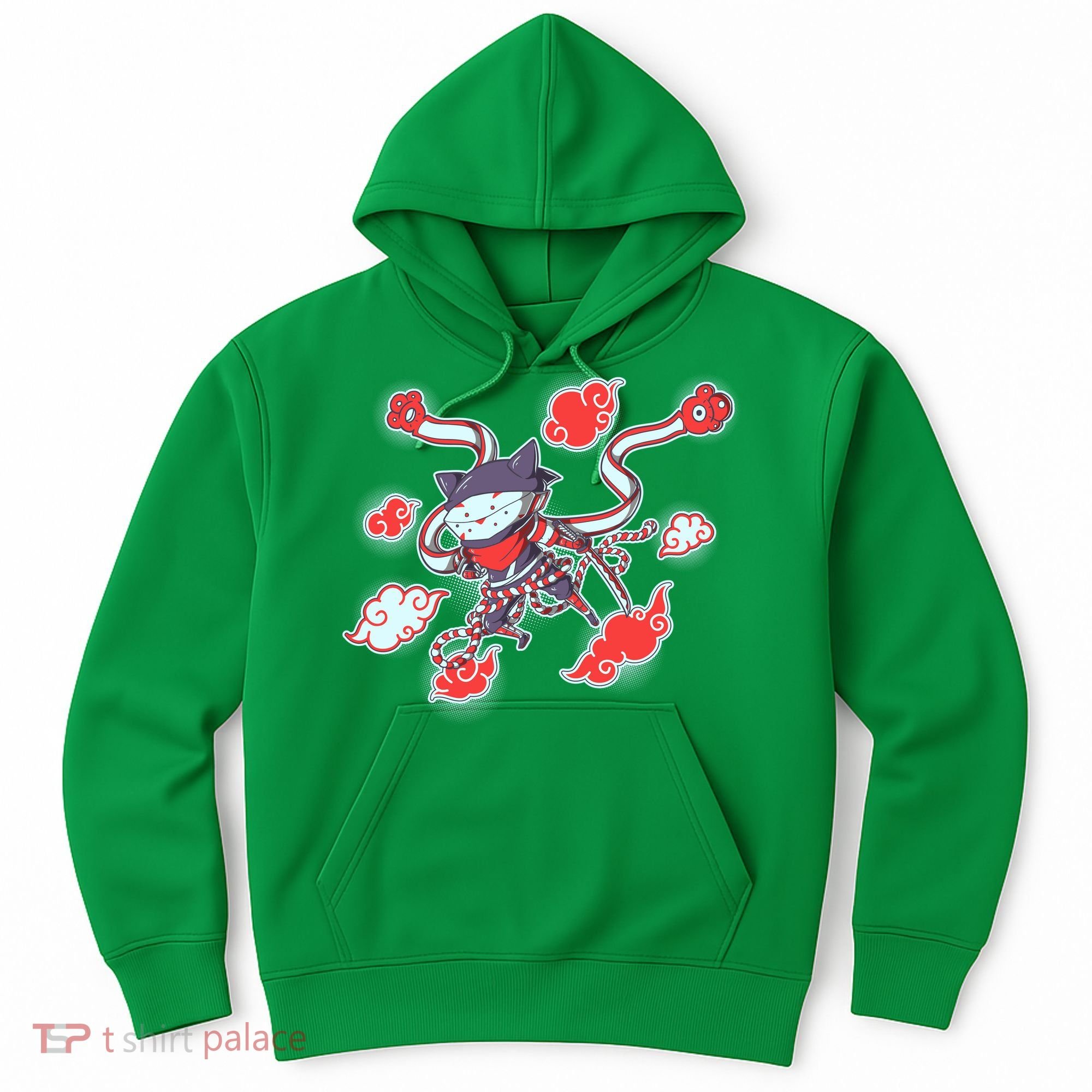 Japanese Anime Ninja Shinobi Cat Hoodie