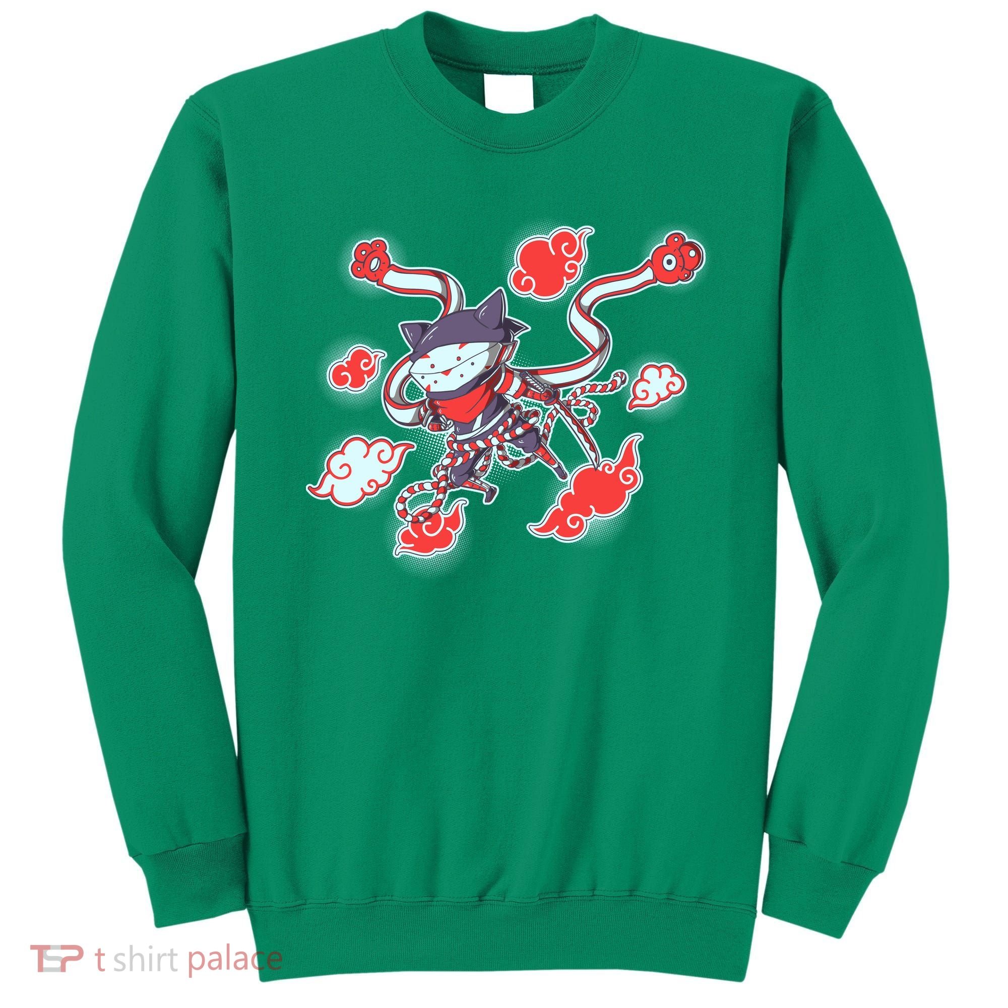 Japanese Anime Ninja Shinobi Cat Sweatshirt