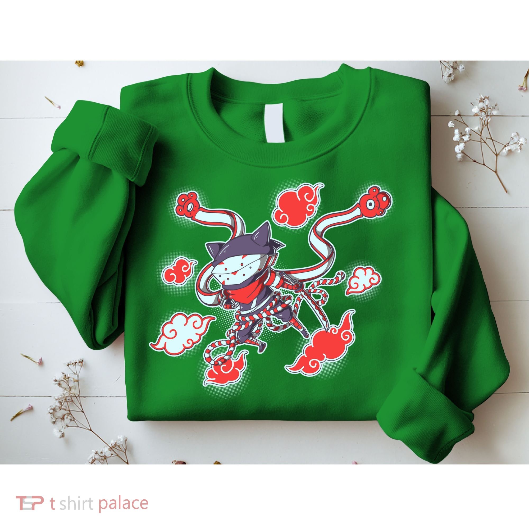 Japanese Anime Ninja Shinobi Cat Sweatshirt