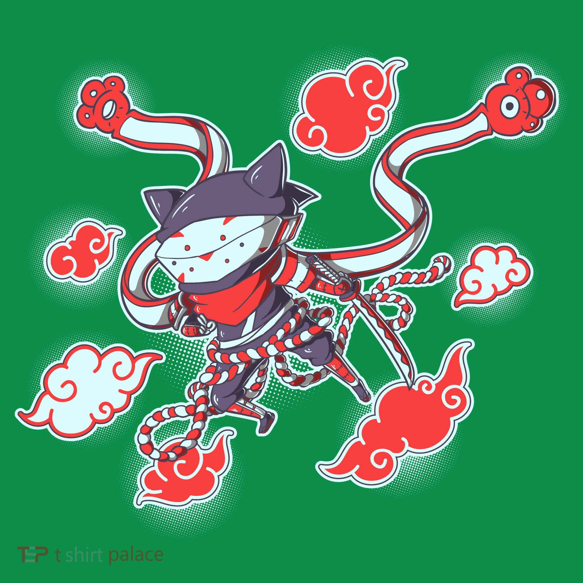 Japanese Anime Ninja Shinobi Cat Polo
