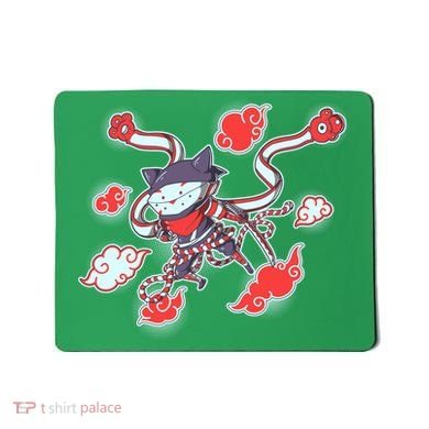 Japanese Anime Ninja Shinobi Cat Mousepad