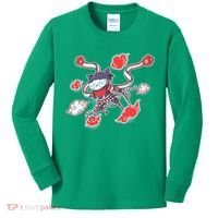 Japanese Anime Ninja Shinobi Cat Kids Long Sleeve Shirt thumb 0