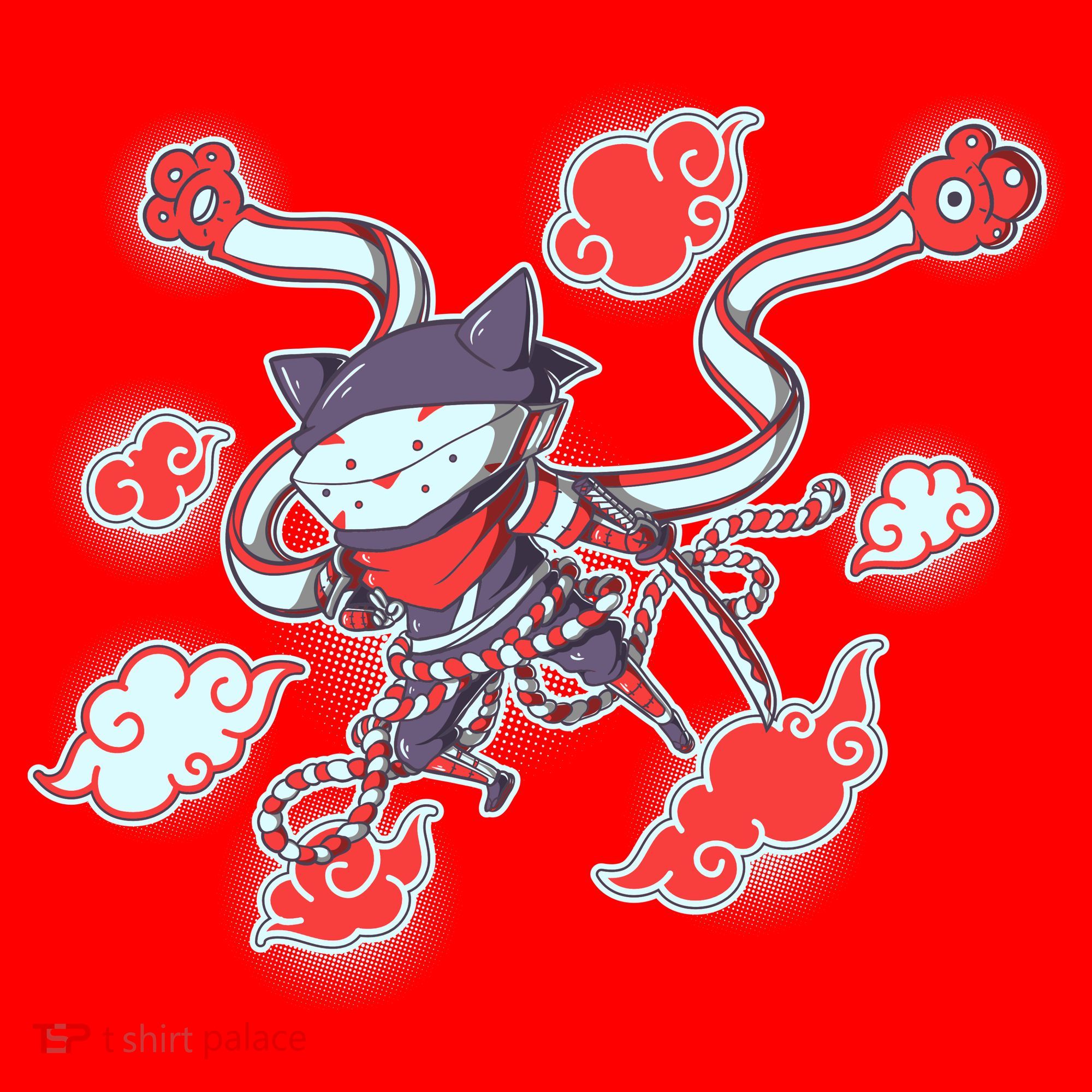Japanese Anime Ninja Shinobi Cat Santa Hat