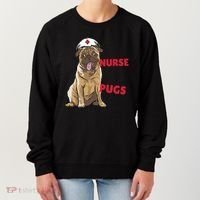 Just A Nurse Who Loves Pugs Women's Sweatshirt thumb 0