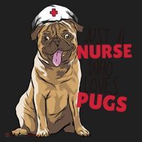 Just A Nurse Who Loves Pugs Women's Sweatshirt thumb 2