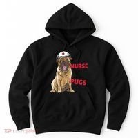 Just A Nurse Who Loves Pugs Hoodie thumb 0