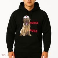 Just A Nurse Who Loves Pugs Hoodie thumb 2