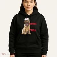 Just A Nurse Who Loves Pugs Hoodie thumb 5