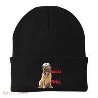 Just A Nurse Who Loves Pugs Beanie thumb 0