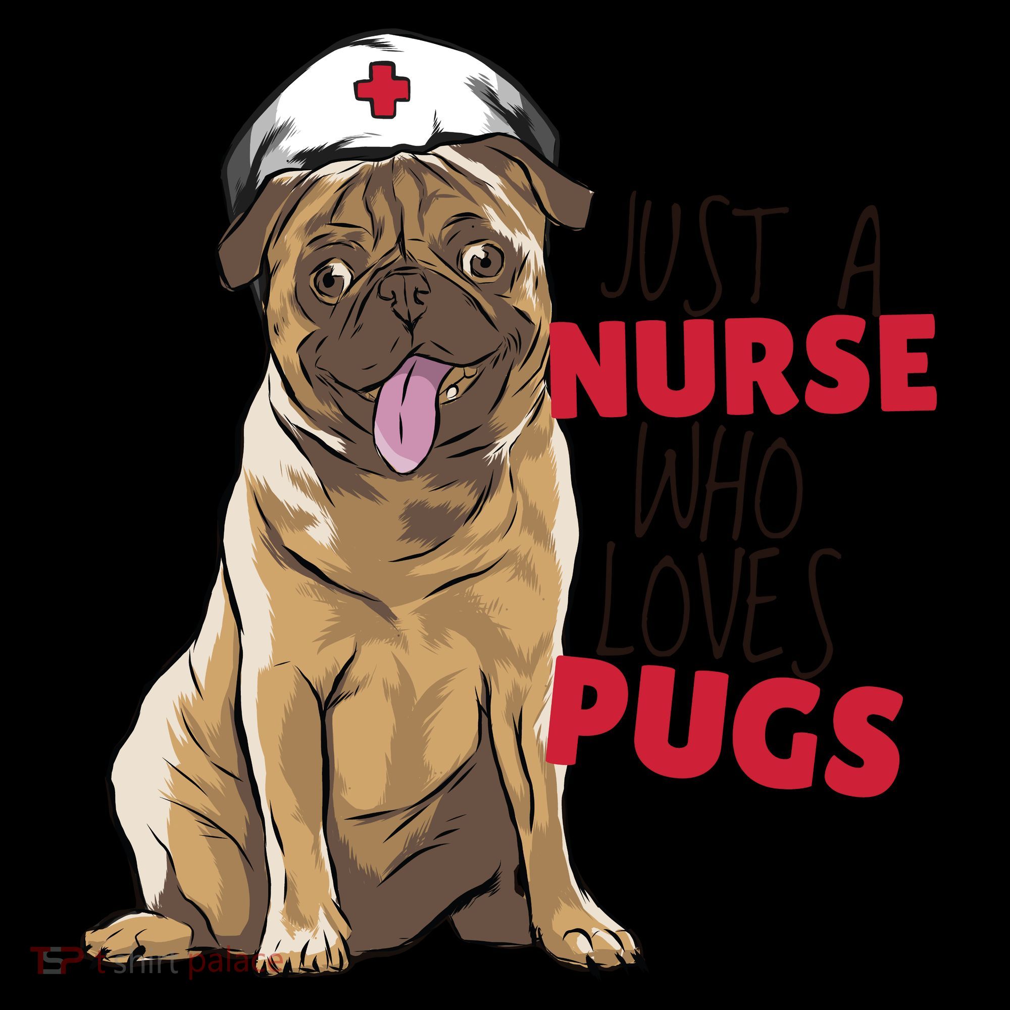 Just A Nurse Who Loves Pugs Women's Hoodie