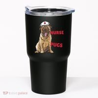Just A Nurse Who Loves Pugs Tumbler thumb 0