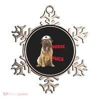 Just A Nurse Who Loves Pugs Ornament thumb 0