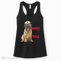 Just A Nurse Who Loves Pugs Women's Tank Top thumb 0