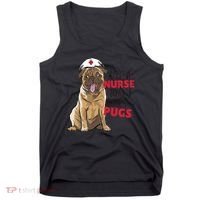Just A Nurse Who Loves Pugs Tank Top thumb 0