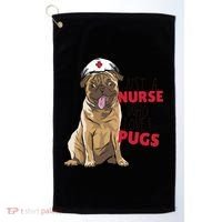 Just A Nurse Who Loves Pugs Golf Towel thumb 0