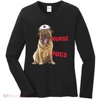 Just A Nurse Who Loves Pugs Women's Long Sleeve Shirt thumb 0