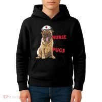 Just A Nurse Who Loves Pugs Kids Hoodie thumb 4