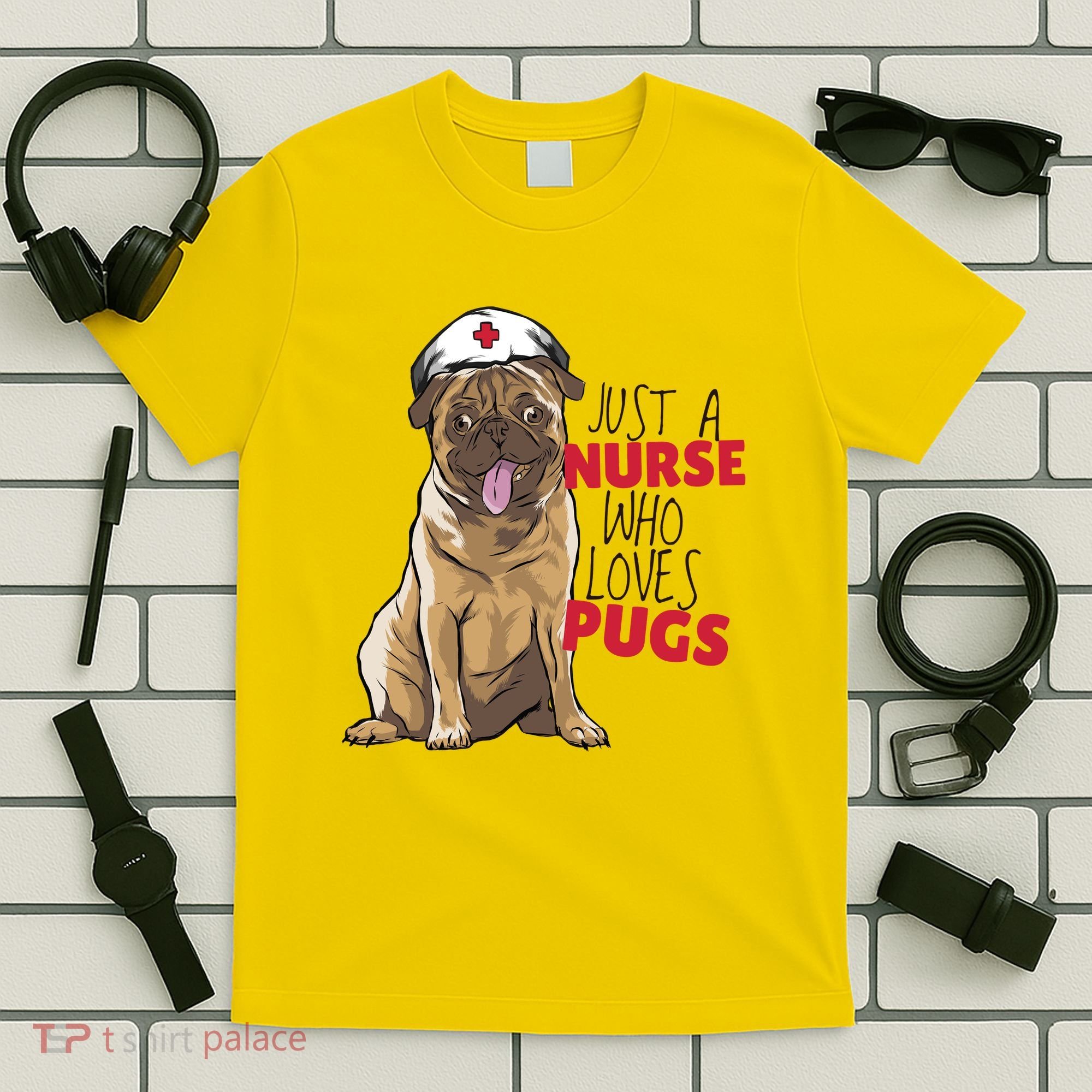 Just A Nurse Who Loves Pugs T-Shirt