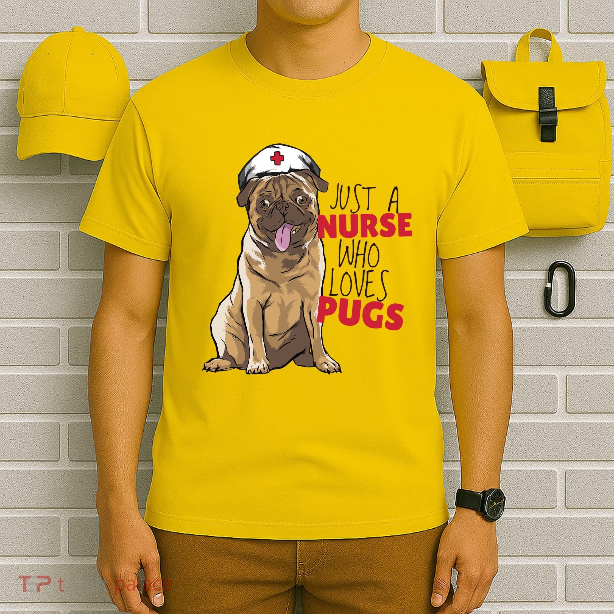 Just A Nurse Who Loves Pugs T-Shirt