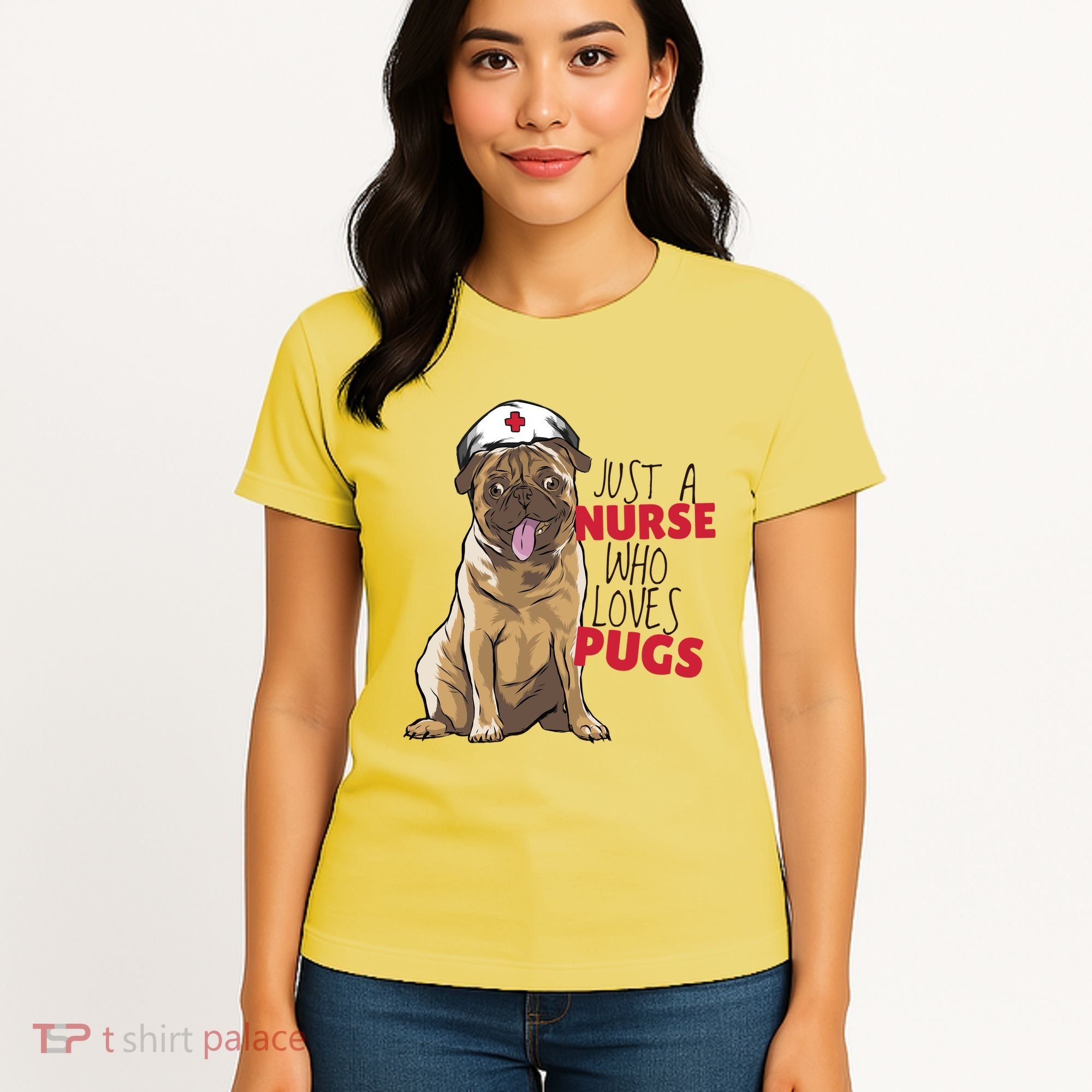 Just A Nurse Who Loves Pugs Women's T-Shirt