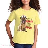 Just A Nurse Who Loves Pugs Kids T-Shirt thumb 2