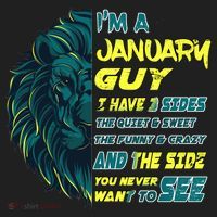 January Birthday Guy Has 3 Sides Sweet Funny Crazy  Women's Sweatshirt thumb 2