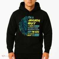 January Birthday Guy Has 3 Sides Sweet Funny Crazy  Hoodie thumb 2