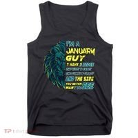 January Birthday Guy Has 3 Sides Sweet Funny Crazy  Tank Top thumb 0