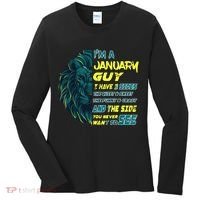 January Birthday Guy Has 3 Sides Sweet Funny Crazy  Women's Long Sleeve Shirt thumb 0