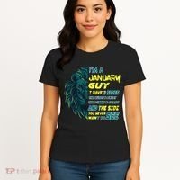 January Birthday Guy Has 3 Sides Sweet Funny Crazy  Women's T-Shirt thumb 4