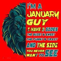 January Birthday Guy Has 3 Sides Sweet Funny Crazy  Santa Hat thumb 1