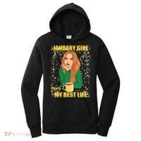 January Girl Living My Best Life Women's Hoodie thumb 0