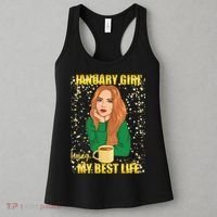 January Girl Living My Best Life Women's Tank Top thumb 3