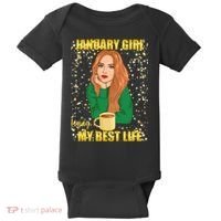 January Girl Living My Best Life Baby Bodysuit thumb 0