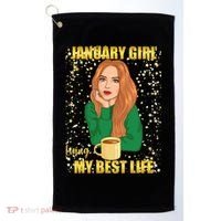 January Girl Living My Best Life Golf Towel thumb 0