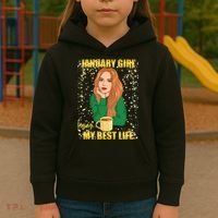 January Girl Living My Best Life Kids Hoodie thumb 3