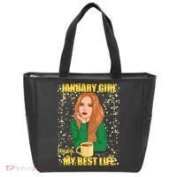January Girl Living My Best Life Tote Bag thumb 0