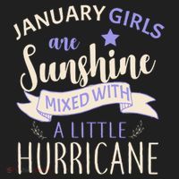 January Girls Are Sunshine Mixed With Hurricane Women's Sweatshirt thumb 2