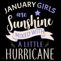 January Girls Are Sunshine Mixed With Hurricane Coffee Mug thumb 5
