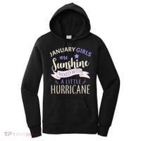 January Girls Are Sunshine Mixed With Hurricane Women's Hoodie thumb 0