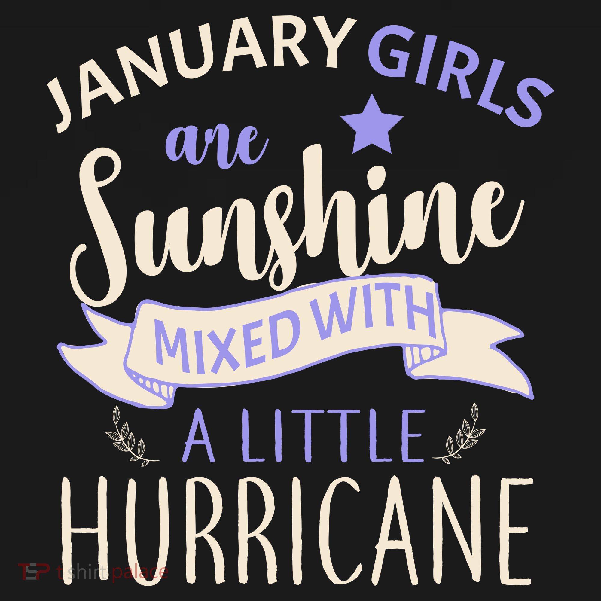 January Girls Are Sunshine Mixed With Hurricane Women's Hoodie