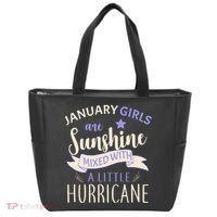January Girls Are Sunshine Mixed With Hurricane Tote Bag thumb 0