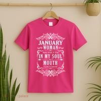 January Woman Funny Birthday T-Shirt thumb 2