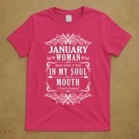 January Woman Funny Birthday T-Shirt thumb 5