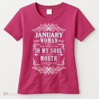 January Woman Funny Birthday Women's T-Shirt thumb 0