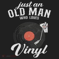 Just An Old Man Who Loves Vinyl Turntable Vinyl Record 11oz C Handle Ceramic Mug thumb 5