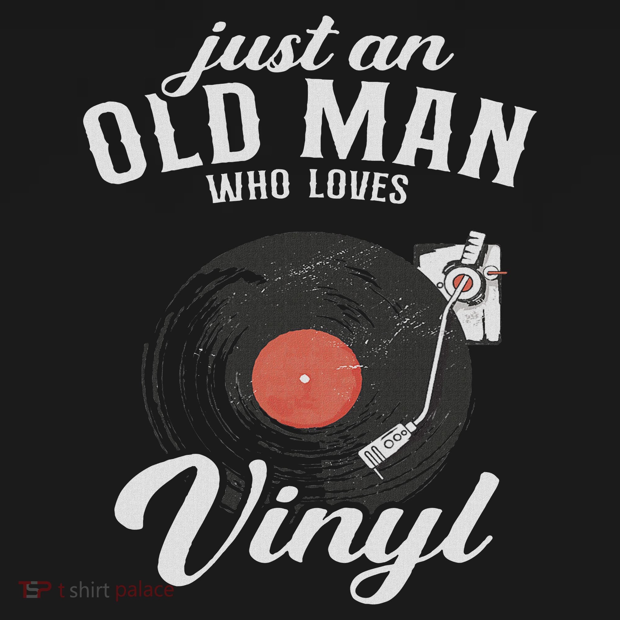 Just An Old Man Who Loves Vinyl Turntable Vinyl Record Baby Bodysuit