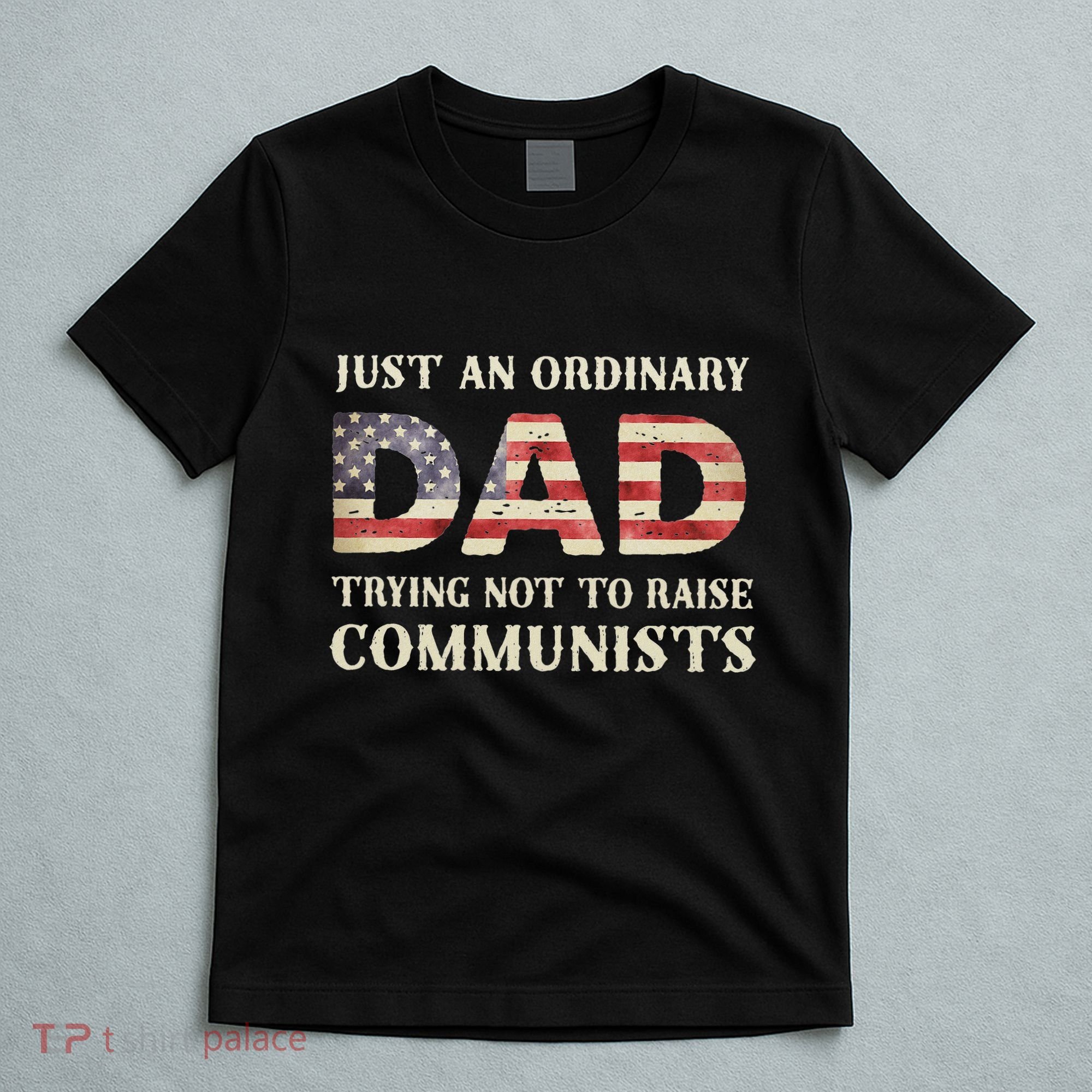 Just An Ordinary Dad Trying Not To Raise Communist Skull Dad T-Shirt