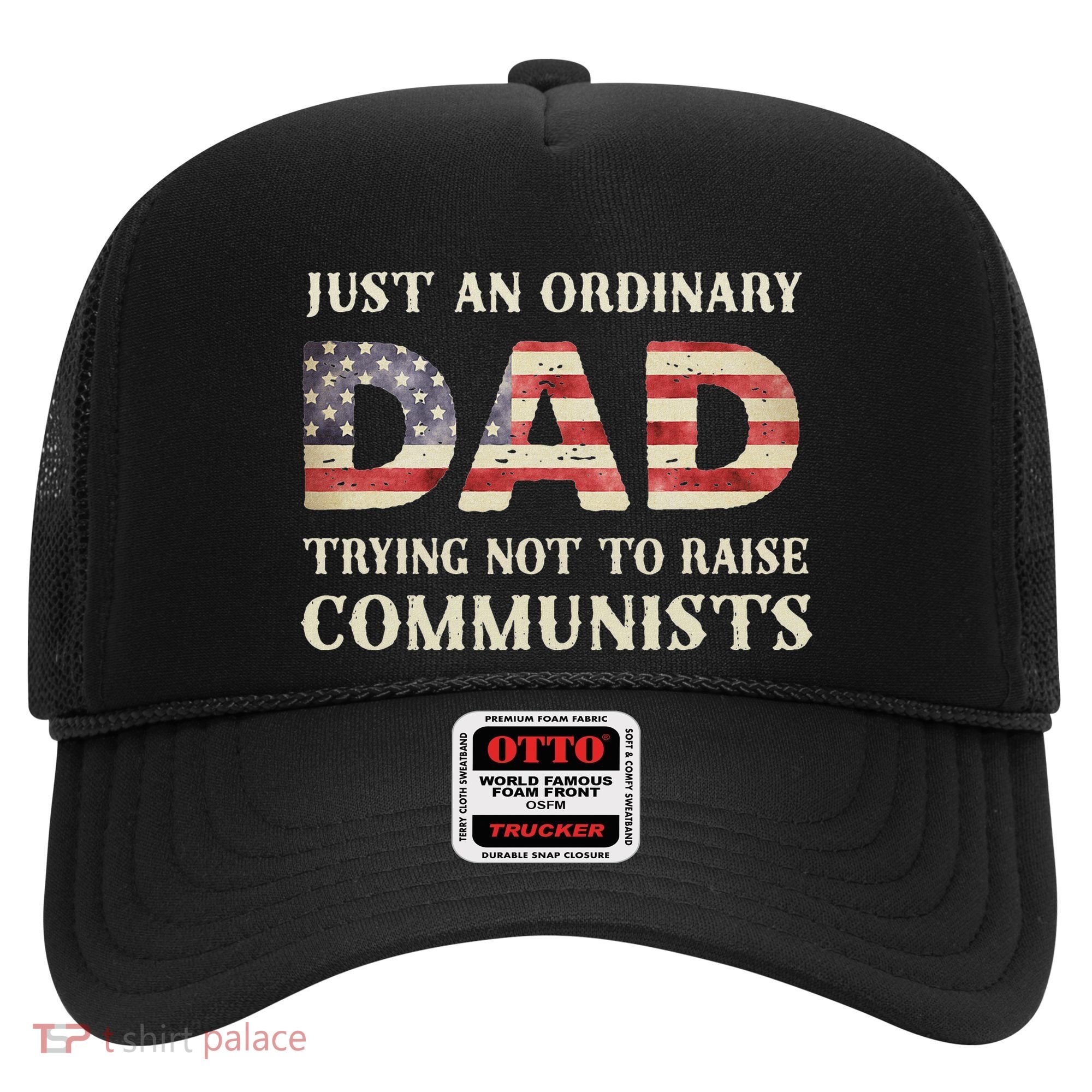 Just An Ordinary Dad Trying Not To Raise Communist Skull Dad Hat
